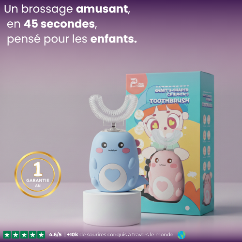 DinoBrush™ – Brosse à dents automatique enfants 360°
