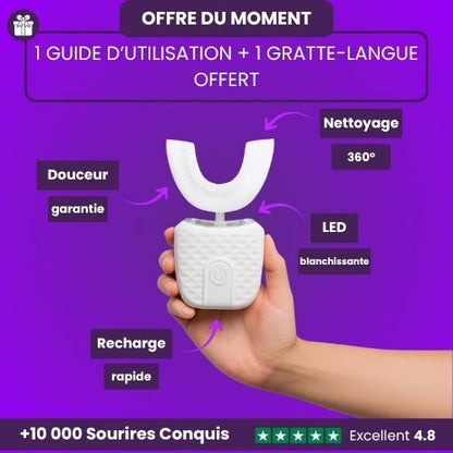 UBrush™ – Brosse à dents automatique LED 360°